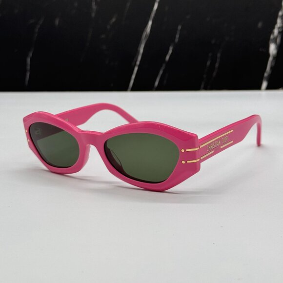 NEW DIOR DIORSIGNATURE B1U 73C PINK WOMEN SUNGLASSES DIOR - Picture 1 of 15